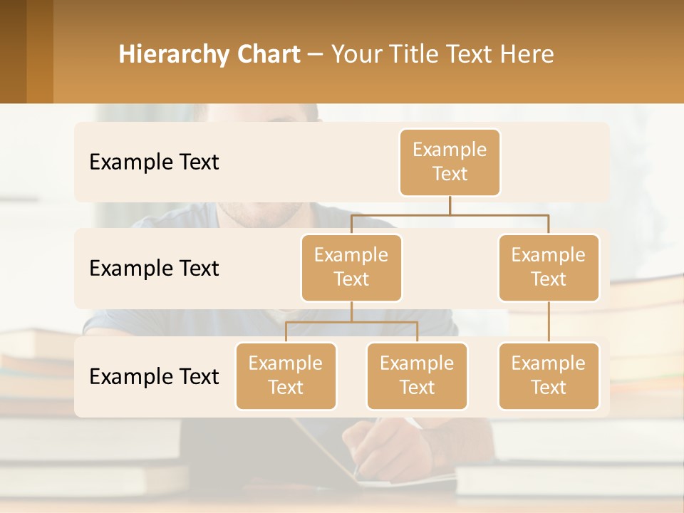 Man Writes A Report PowerPoint Template