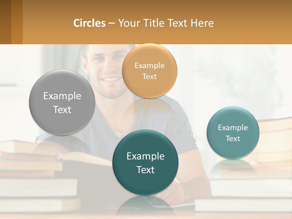 Man Writes A Report PowerPoint Template