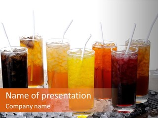 Cocktail Set PowerPoint Template
