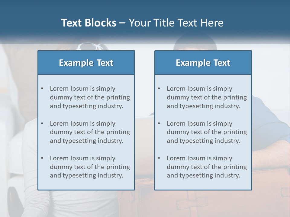 Woman And Man With Laptop PowerPoint Template