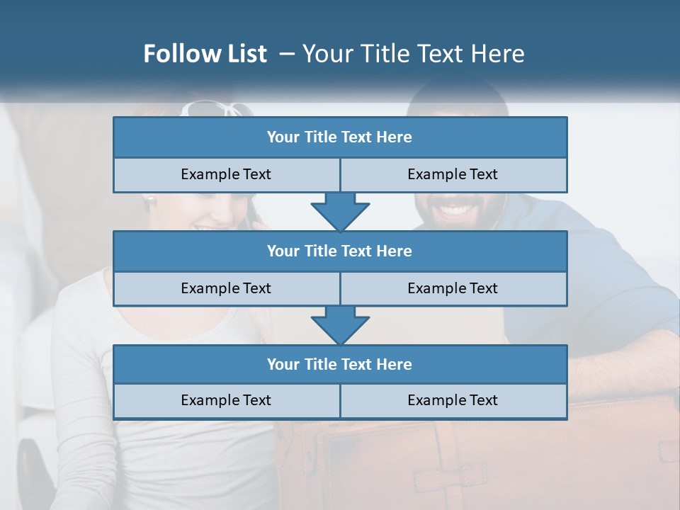 Woman And Man With Laptop PowerPoint Template