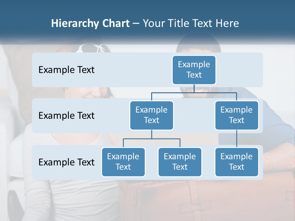 Woman And Man With Laptop PowerPoint Template