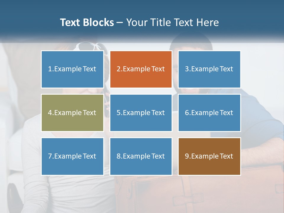 Woman And Man With Laptop PowerPoint Template