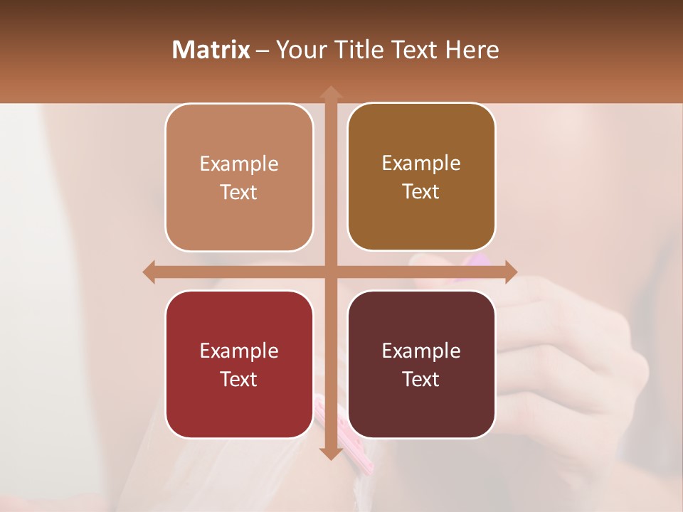 Woman Shaving Her Legs PowerPoint Template