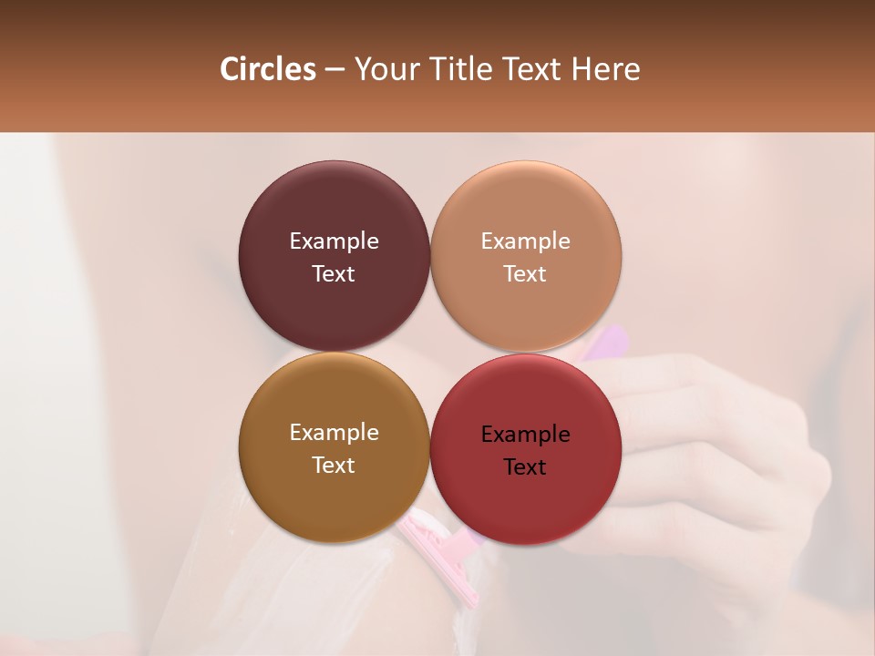 Woman Shaving Her Legs PowerPoint Template