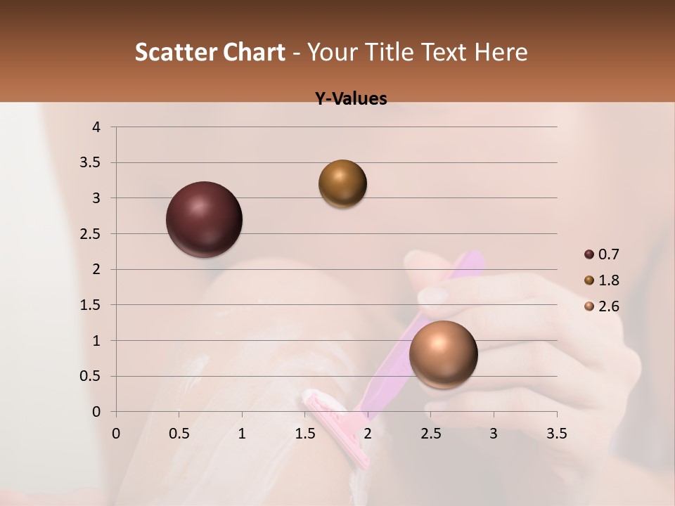 Woman Shaving Her Legs PowerPoint Template