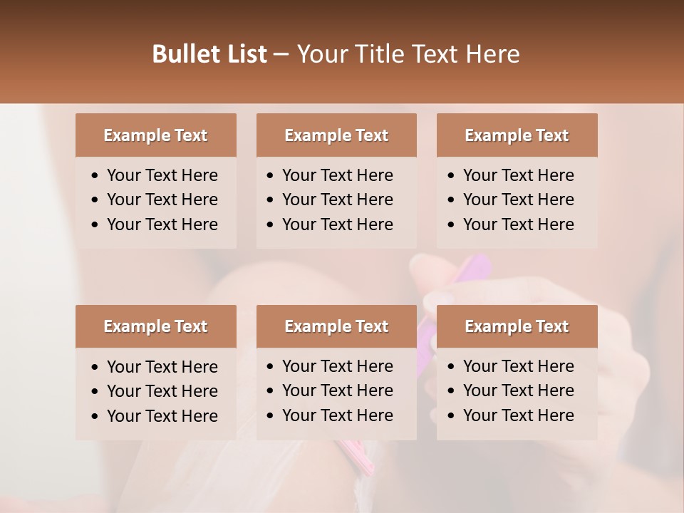 Woman Shaving Her Legs PowerPoint Template