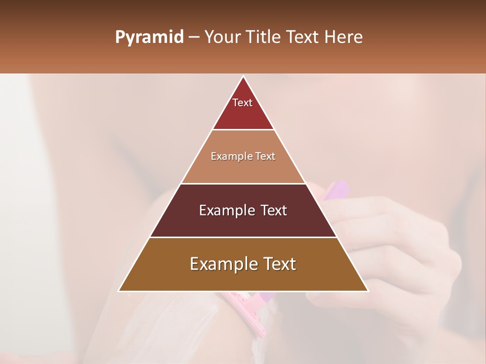 Woman Shaving Her Legs PowerPoint Template