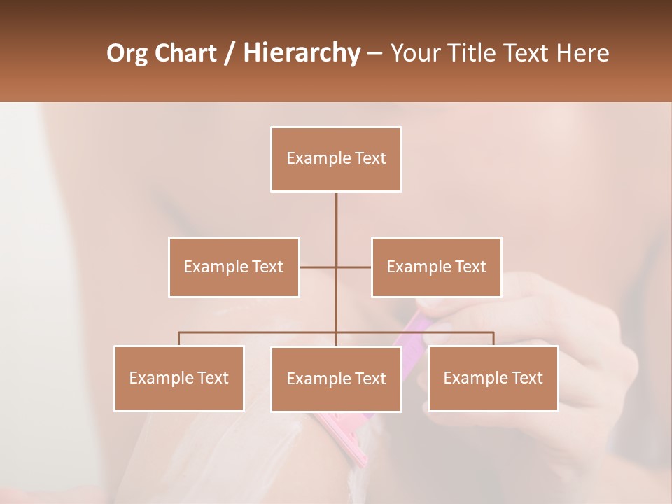 Woman Shaving Her Legs PowerPoint Template