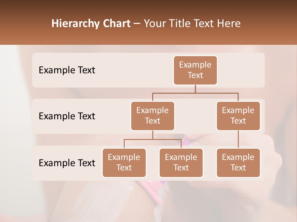 Woman Shaving Her Legs PowerPoint Template