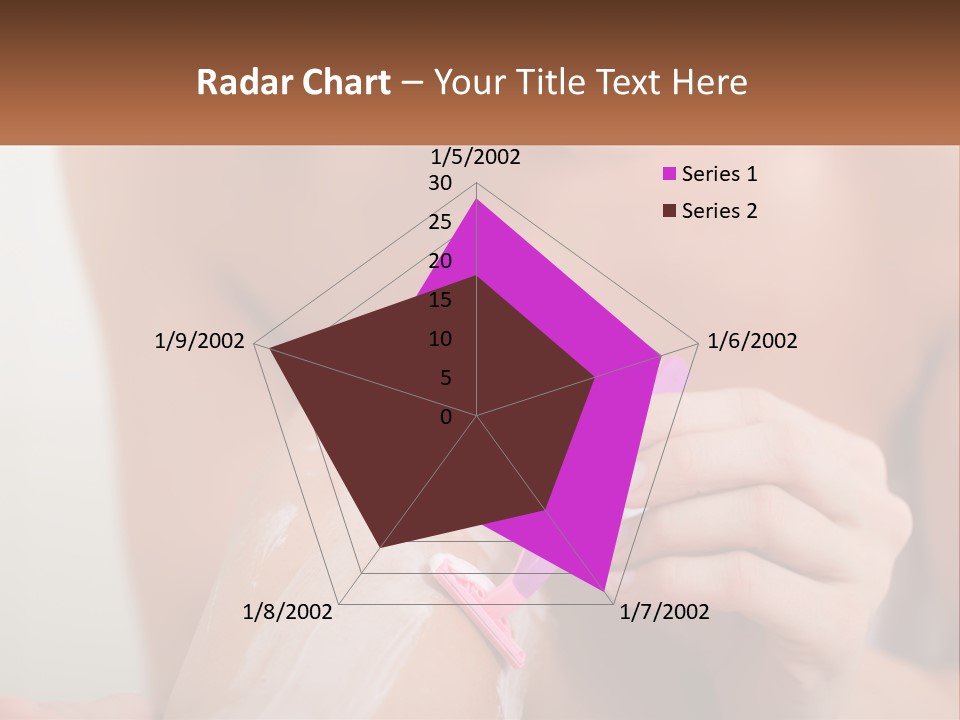 Woman Shaving Her Legs PowerPoint Template