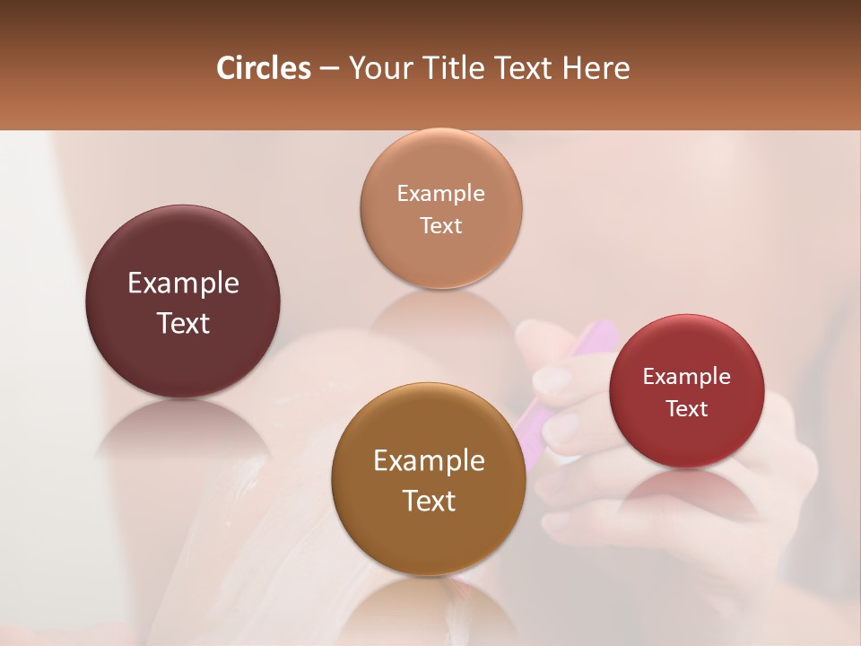 Woman Shaving Her Legs PowerPoint Template