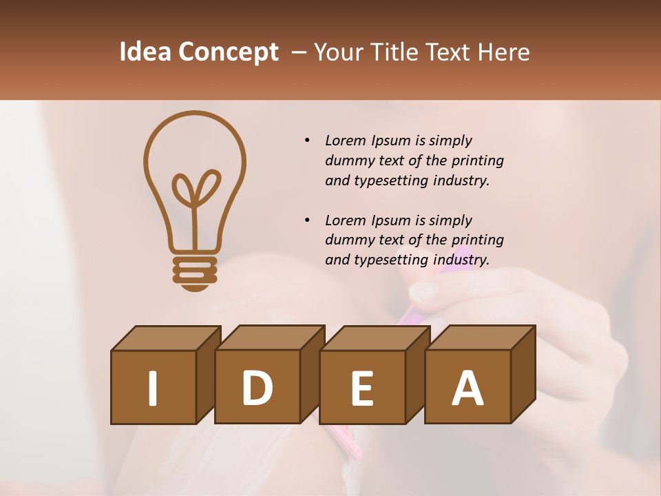 Woman Shaving Her Legs PowerPoint Template