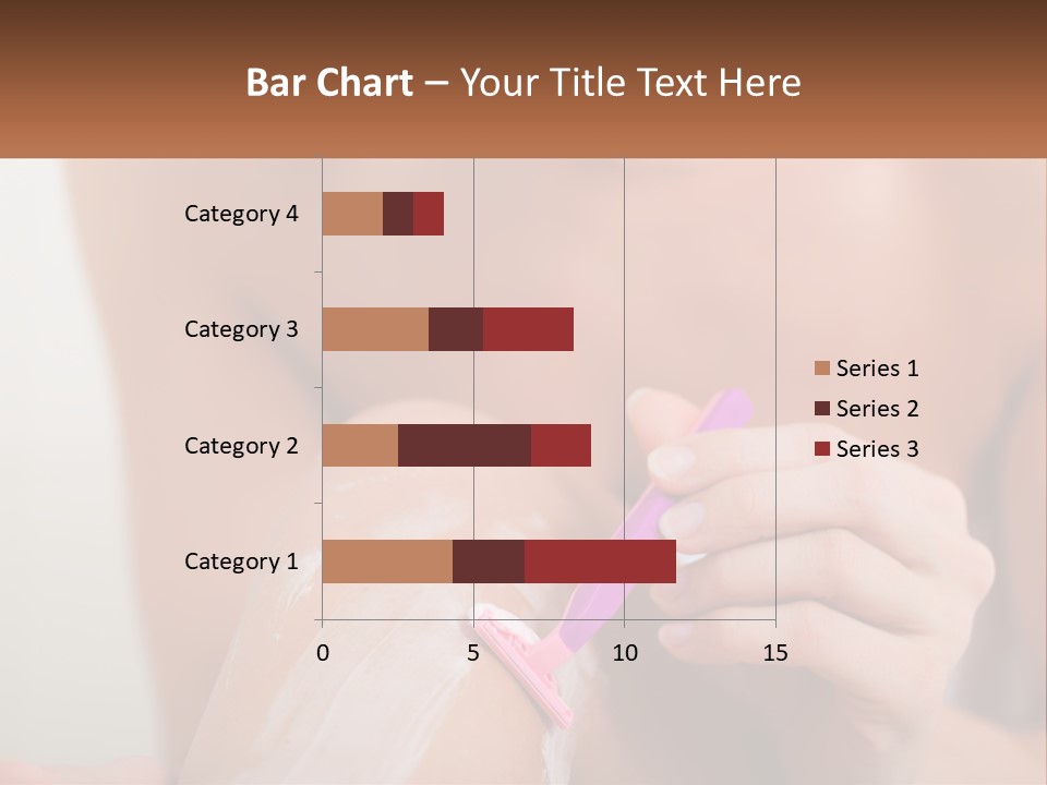 Woman Shaving Her Legs PowerPoint Template