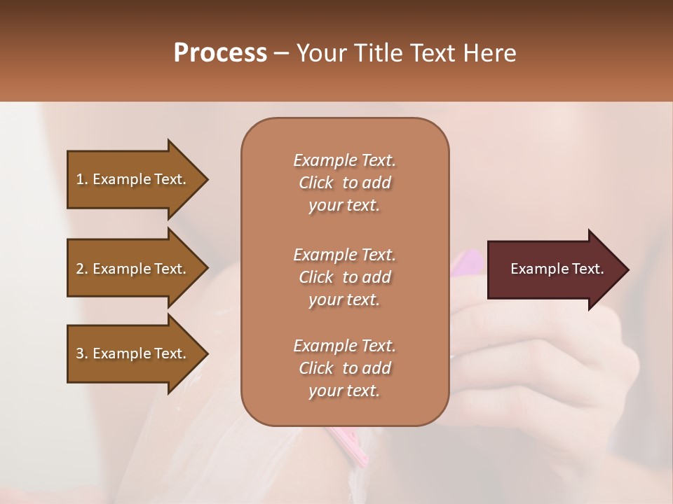 Woman Shaving Her Legs PowerPoint Template