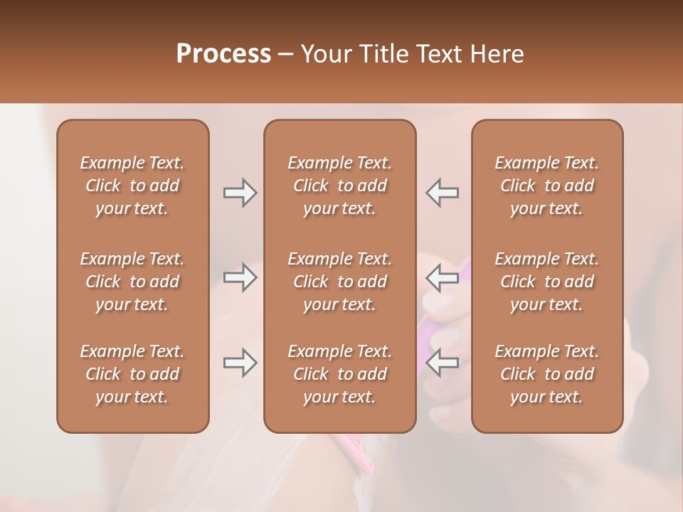 Woman Shaving Her Legs PowerPoint Template