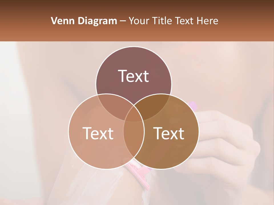 Woman Shaving Her Legs PowerPoint Template