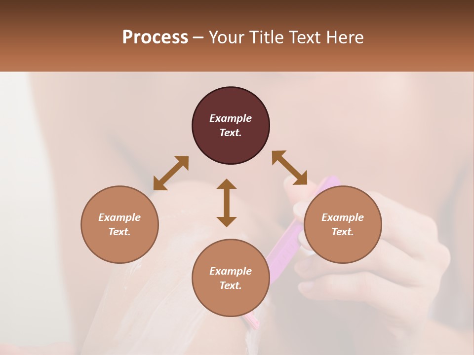 Woman Shaving Her Legs PowerPoint Template