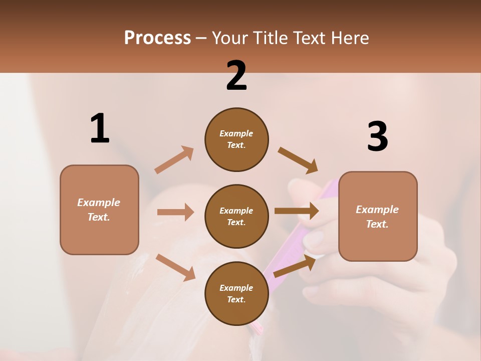 Woman Shaving Her Legs PowerPoint Template