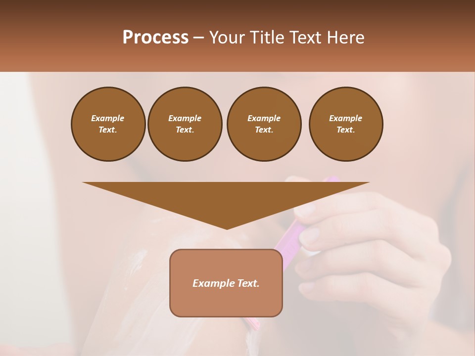 Woman Shaving Her Legs PowerPoint Template