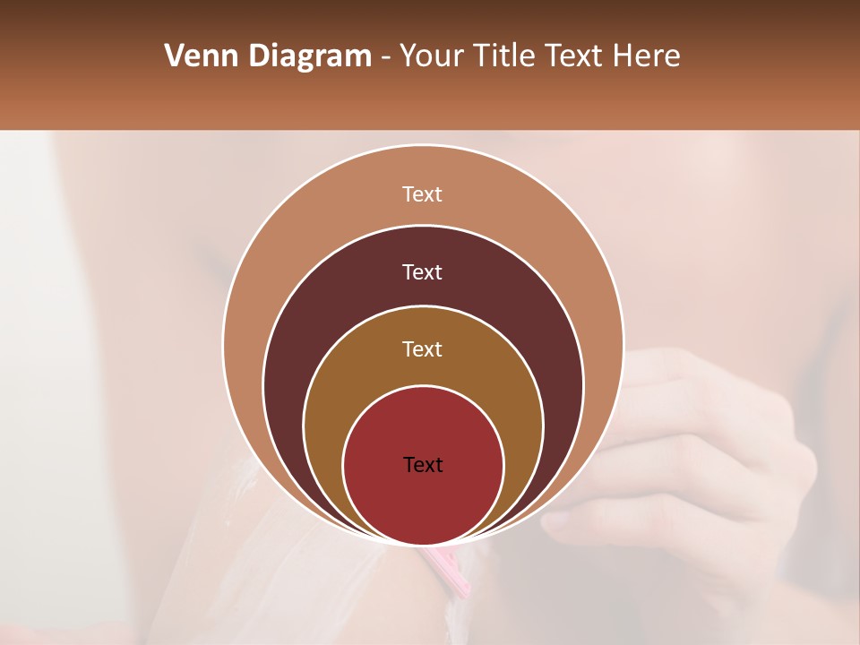 Woman Shaving Her Legs PowerPoint Template