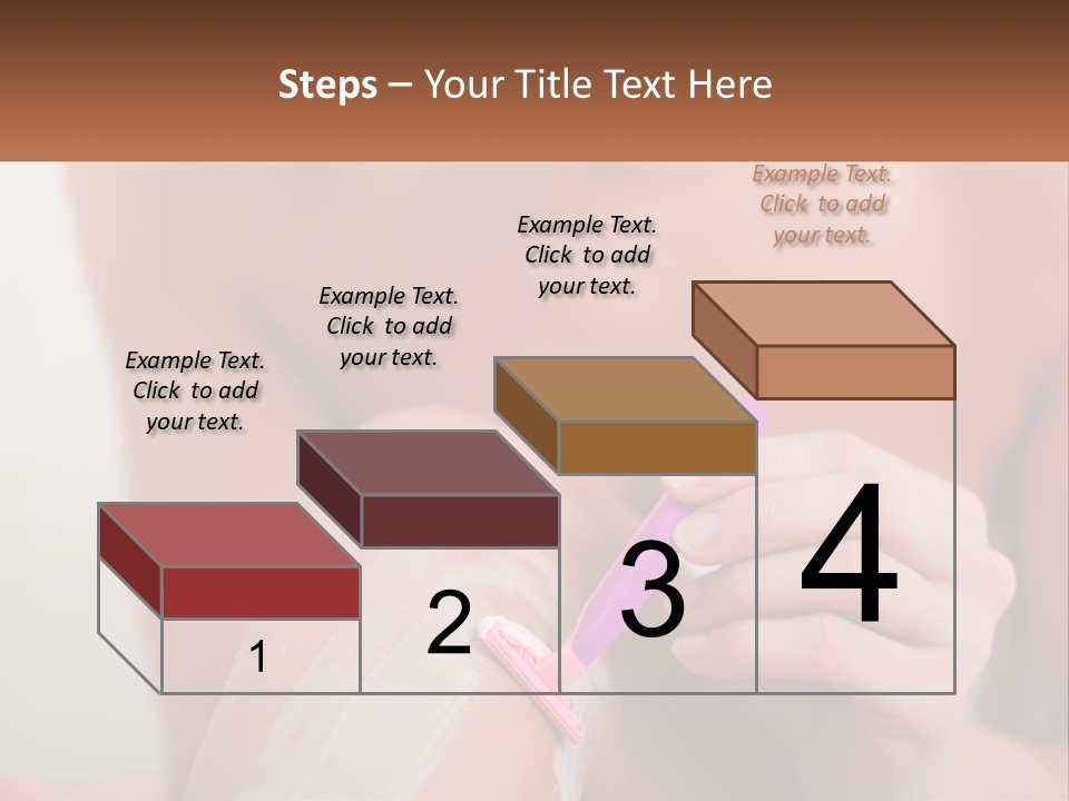 Woman Shaving Her Legs PowerPoint Template