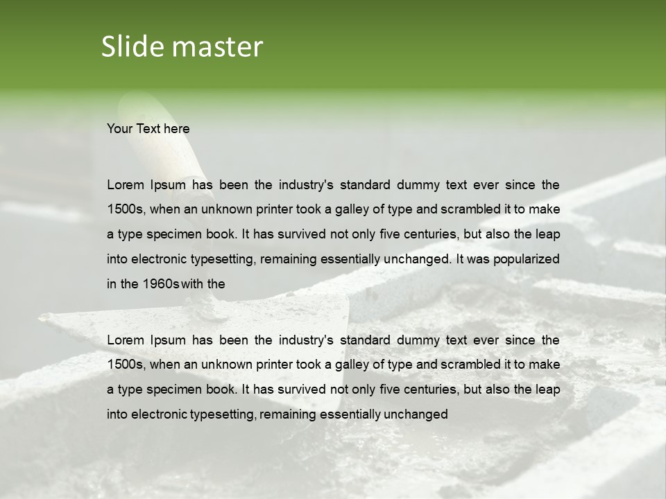 Building A Brick House PowerPoint Template