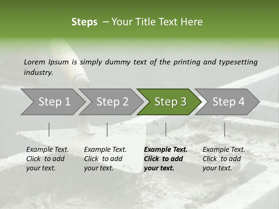 Building A Brick House PowerPoint Template