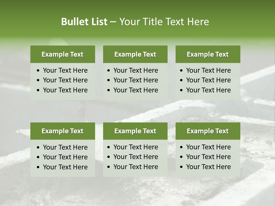 Building A Brick House PowerPoint Template