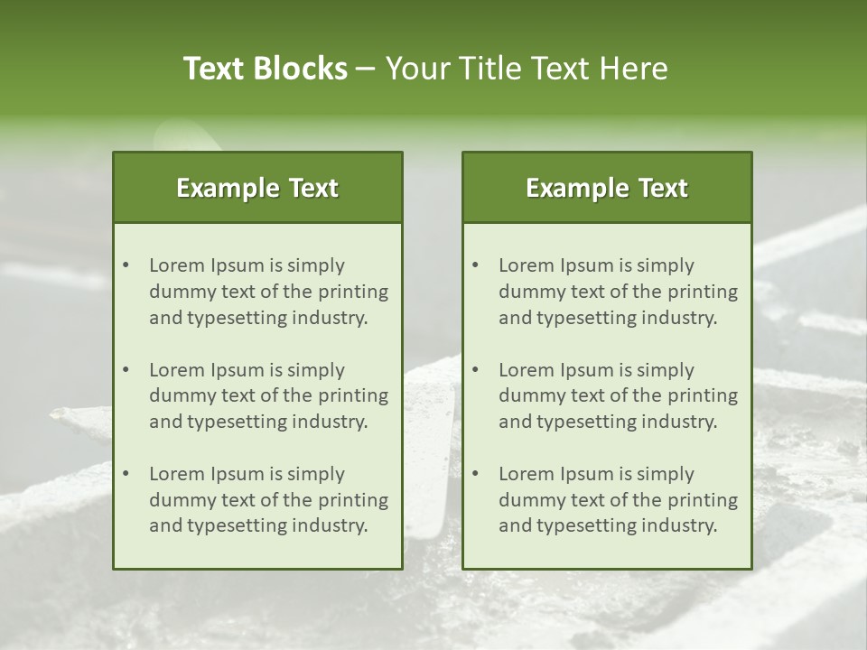 Building A Brick House PowerPoint Template