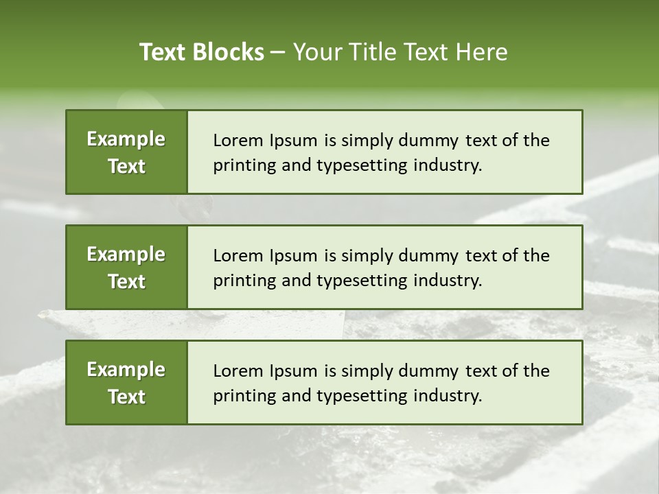 Building A Brick House PowerPoint Template