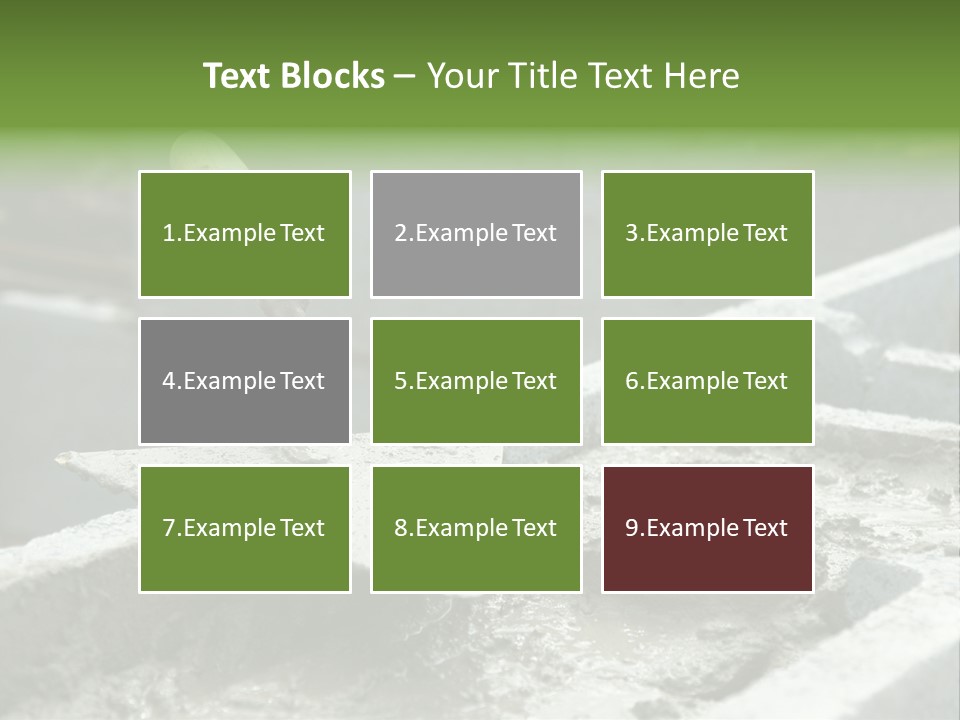Building A Brick House PowerPoint Template