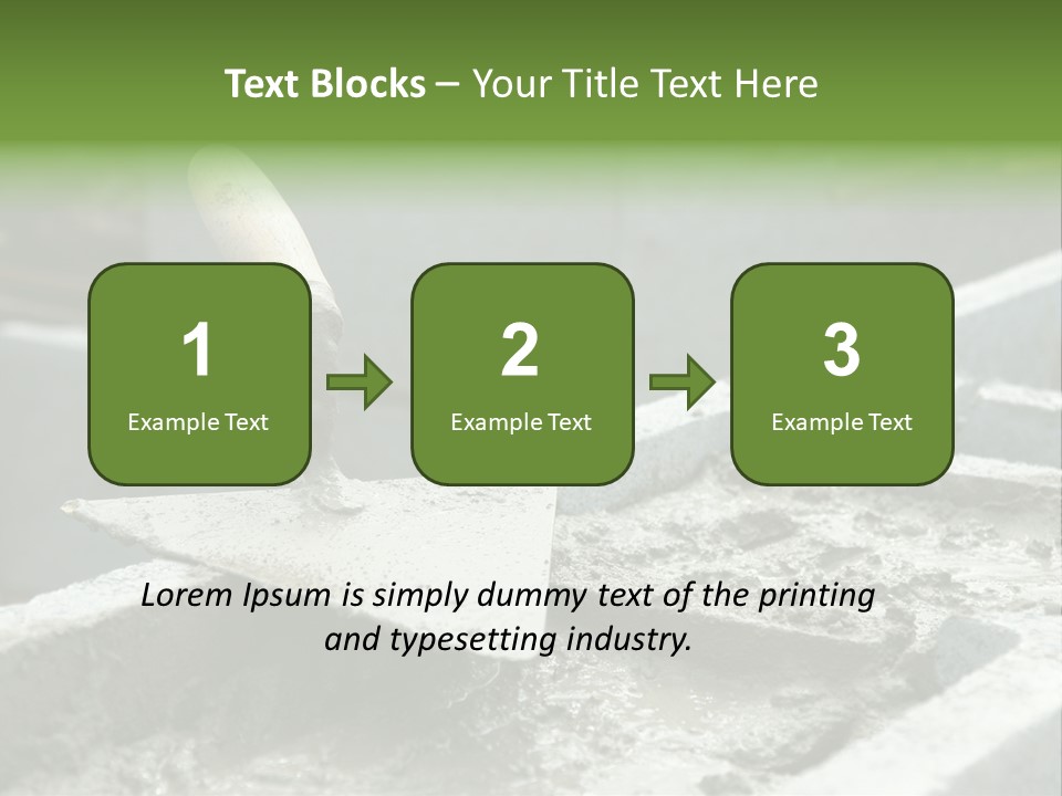 Building A Brick House PowerPoint Template