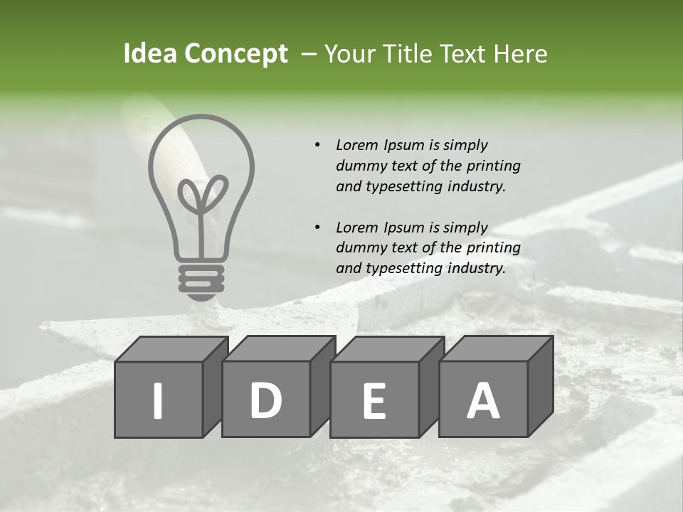 Building A Brick House PowerPoint Template