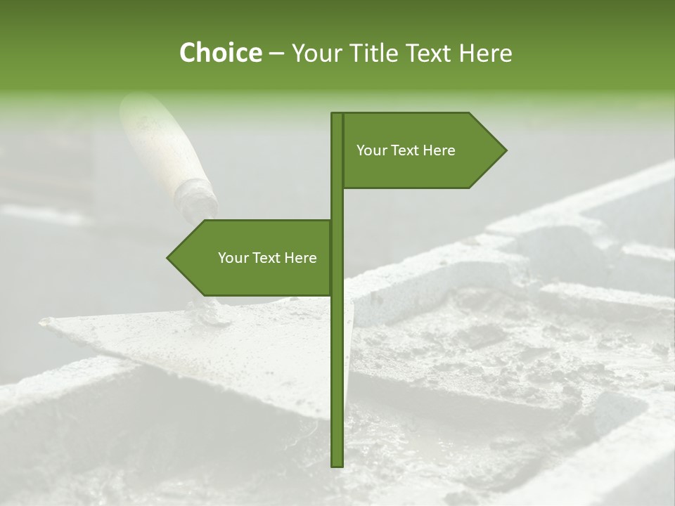 Building A Brick House PowerPoint Template