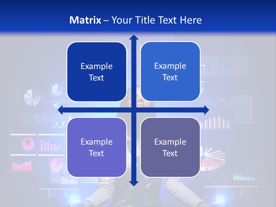 The Girl Is Immersed In Data Analysis PowerPoint Template
