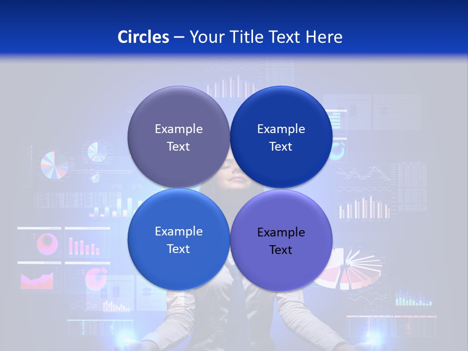 The Girl Is Immersed In Data Analysis PowerPoint Template