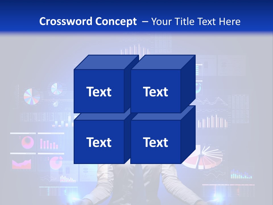 The Girl Is Immersed In Data Analysis PowerPoint Template