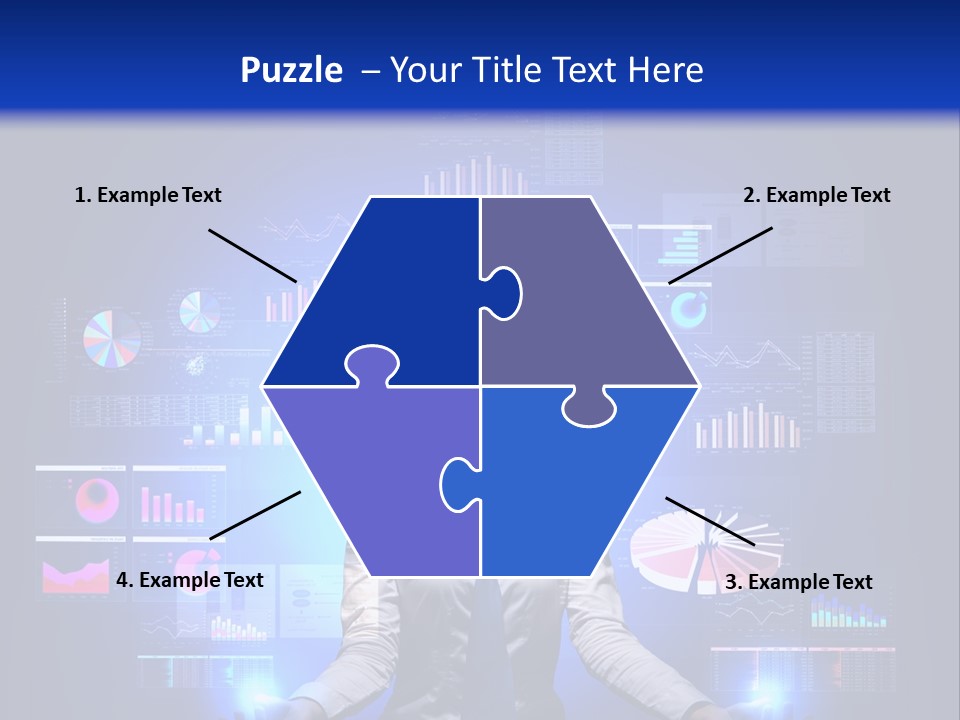 The Girl Is Immersed In Data Analysis PowerPoint Template