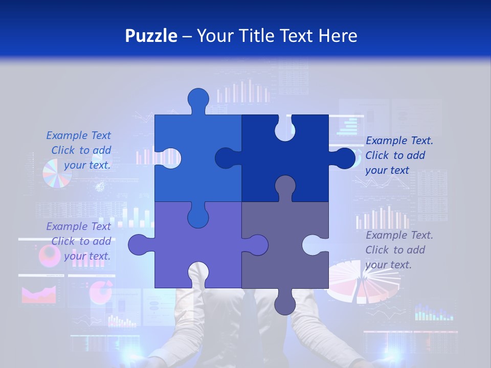 The Girl Is Immersed In Data Analysis PowerPoint Template