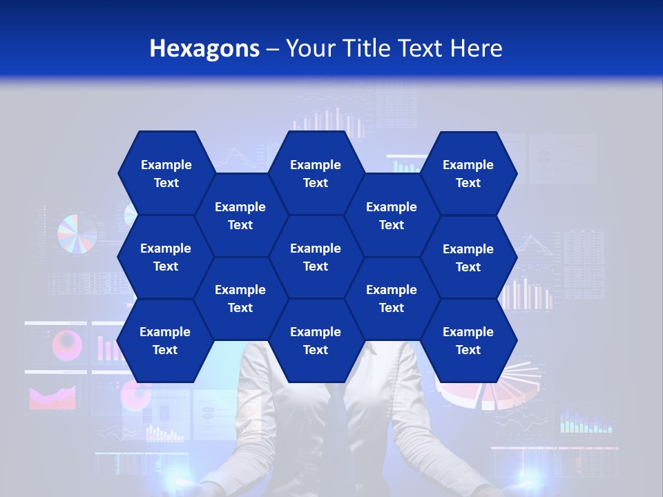 The Girl Is Immersed In Data Analysis PowerPoint Template