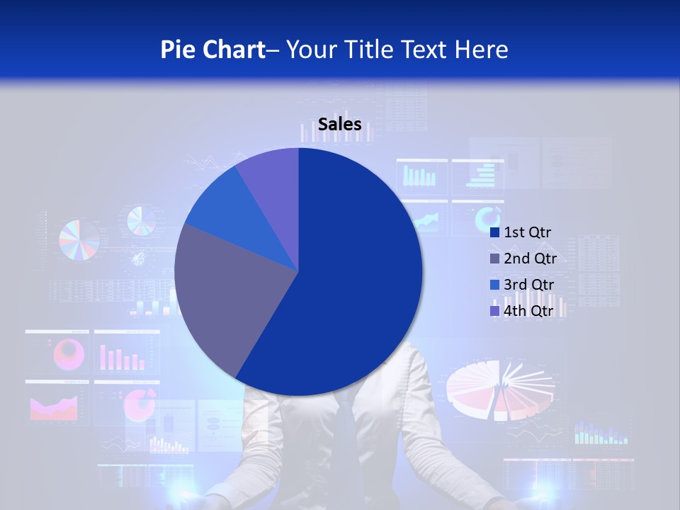 The Girl Is Immersed In Data Analysis PowerPoint Template