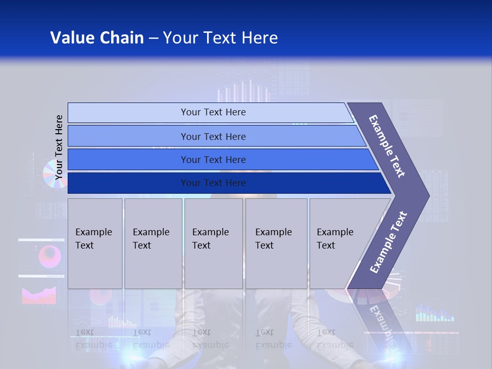 The Girl Is Immersed In Data Analysis PowerPoint Template
