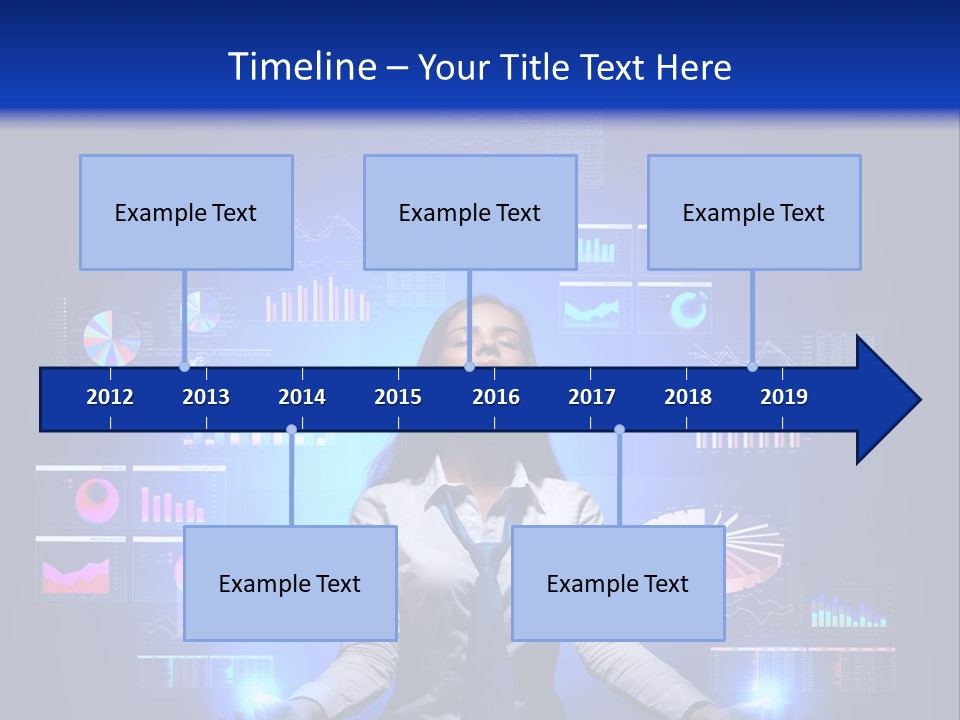 The Girl Is Immersed In Data Analysis PowerPoint Template