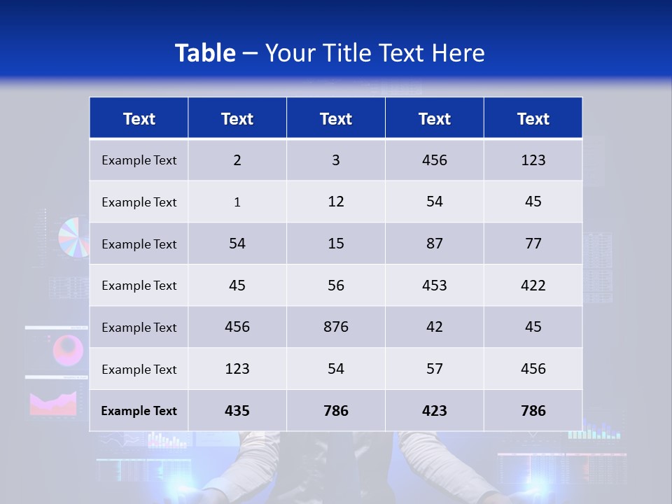 The Girl Is Immersed In Data Analysis PowerPoint Template