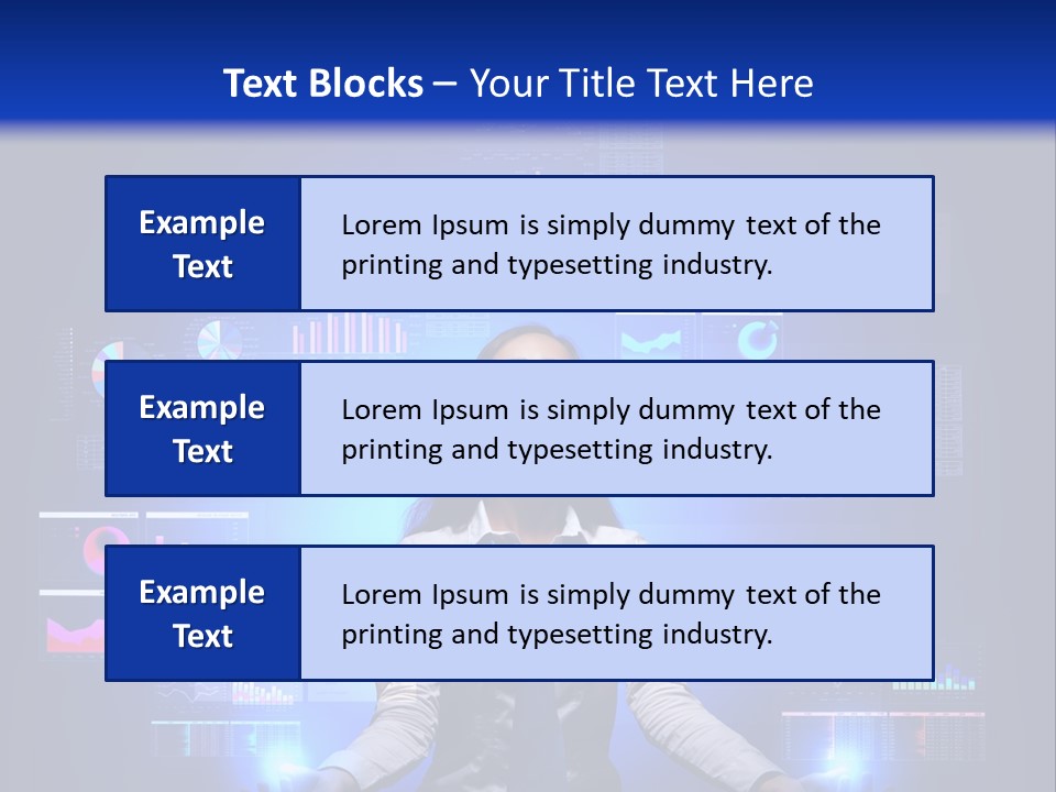 The Girl Is Immersed In Data Analysis PowerPoint Template