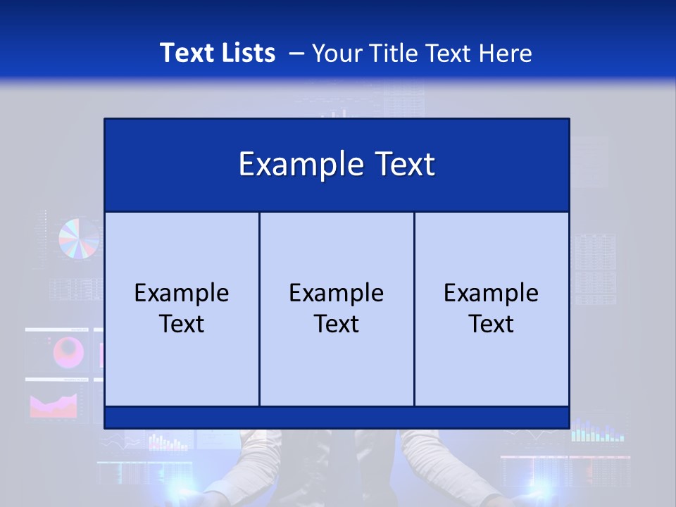 The Girl Is Immersed In Data Analysis PowerPoint Template