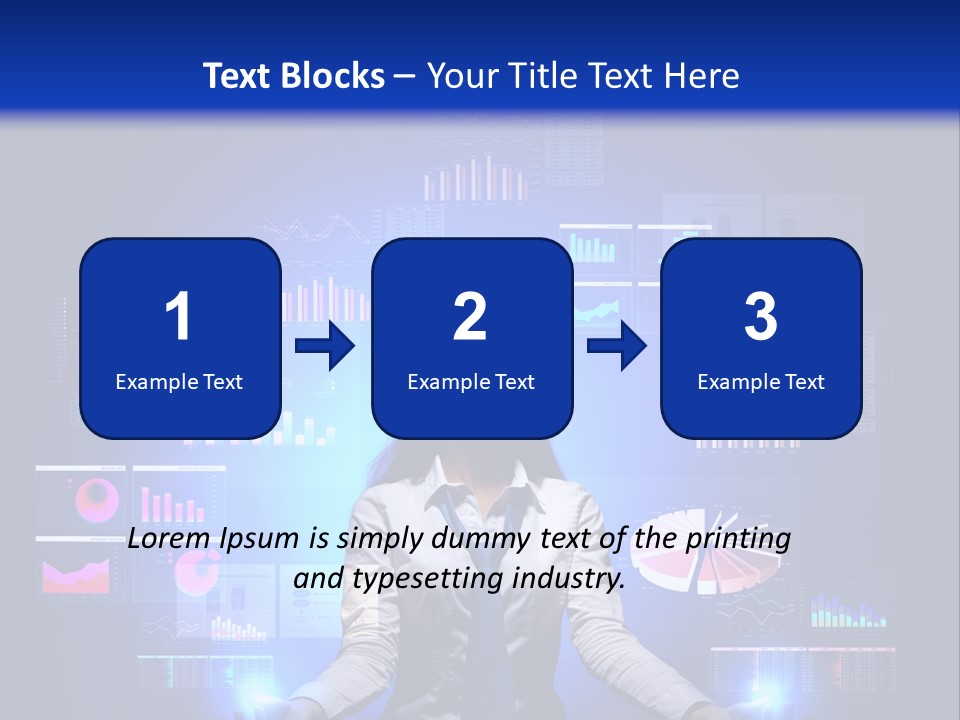 The Girl Is Immersed In Data Analysis PowerPoint Template