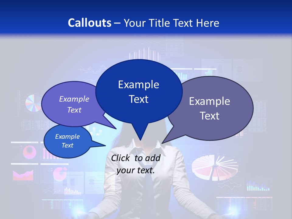 The Girl Is Immersed In Data Analysis PowerPoint Template