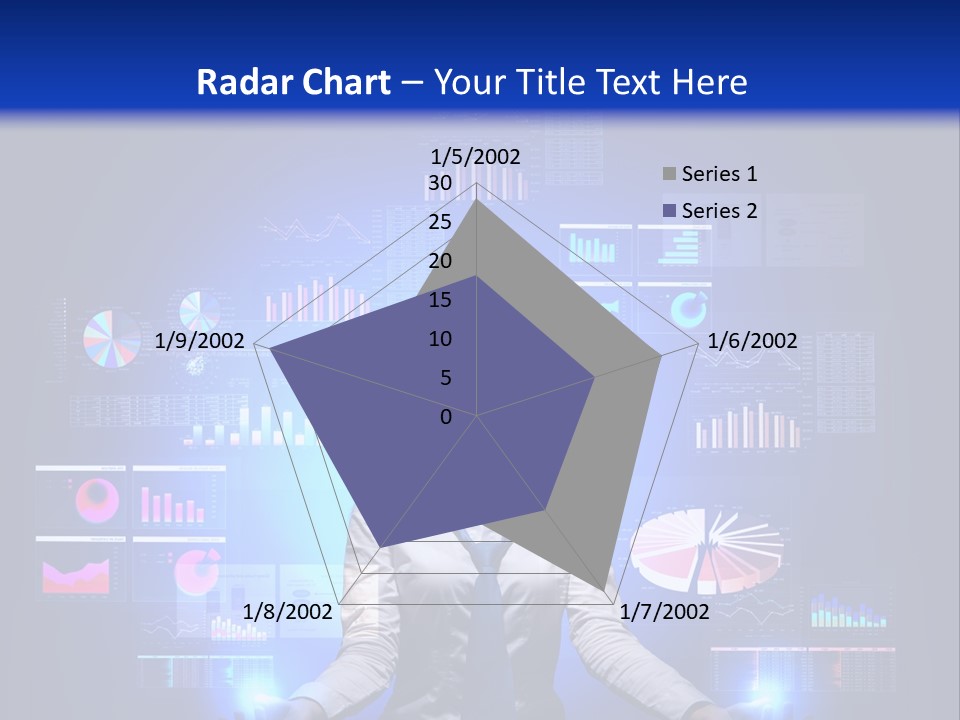 The Girl Is Immersed In Data Analysis PowerPoint Template